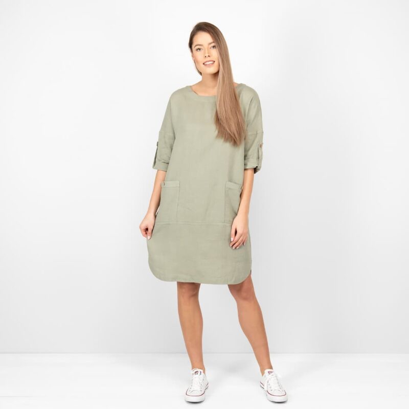 VILI sukienka jasne khaki
