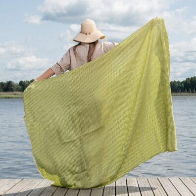 Ręcznik plażowy w kratkę